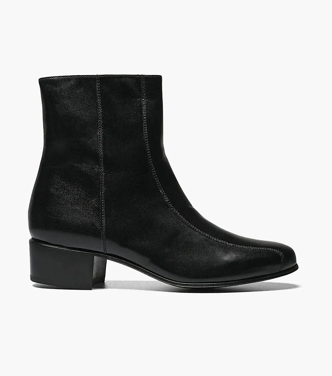 Duke Bike Toe Zipper Boot::Black