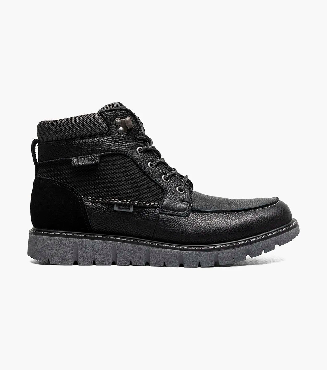 Karnak Moc Toe Boot::Black Tumble