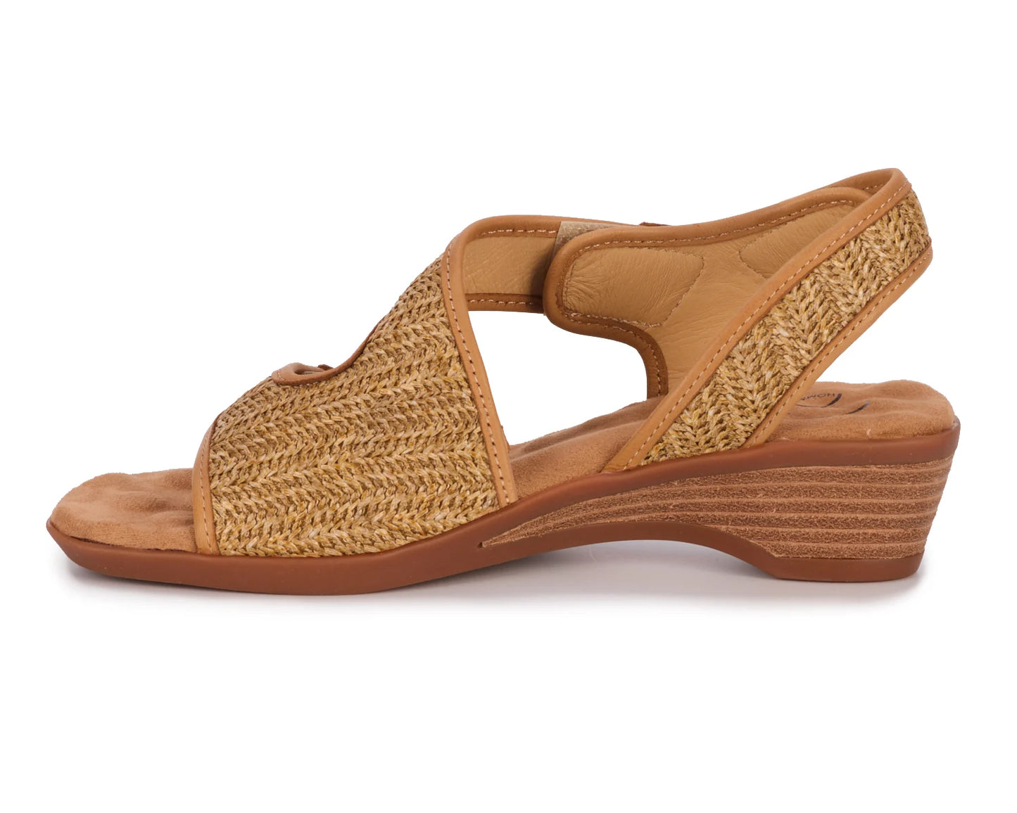 Kimmi::Tan Raffia/Leather