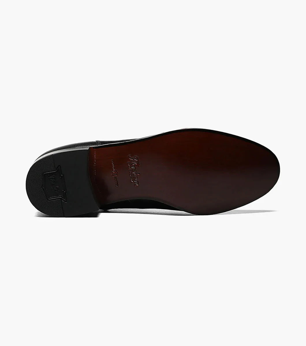 Duke Bike Toe Zipper Boot::Black
