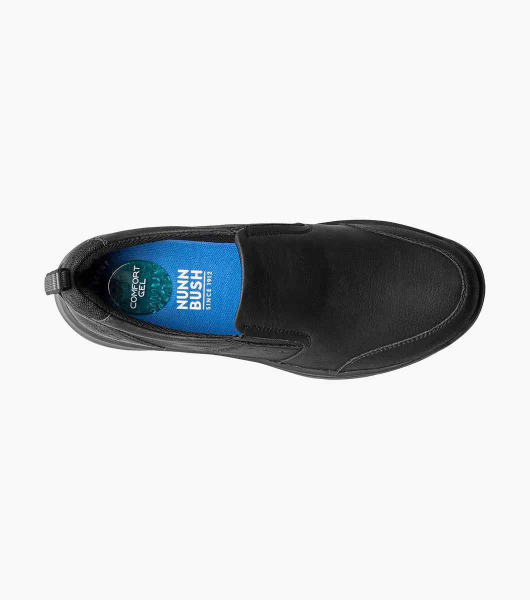 Elevate Moc Toe Slip On::Black