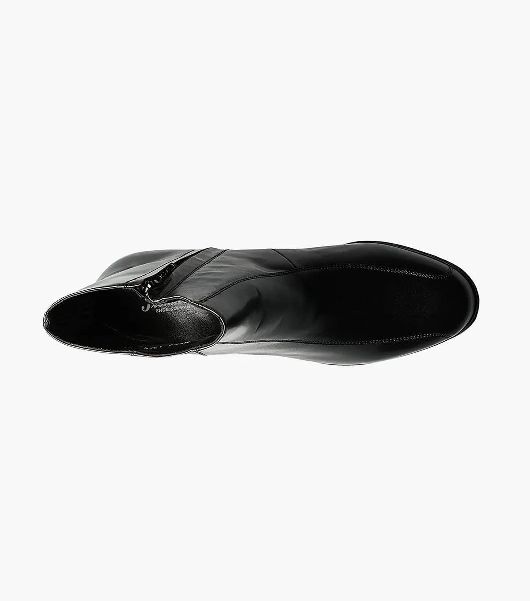 Duke Bike Toe Zipper Boot::Black