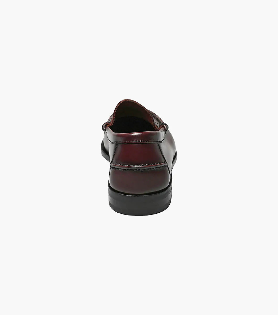 Berkley Moc Toe Penny Loafer::Burgundy
