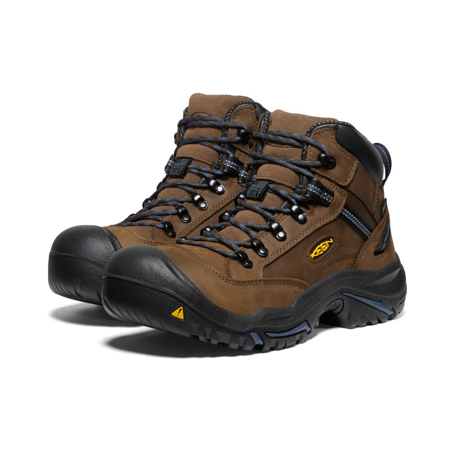 Braddock AL Waterproof Mid Safety Toe::Bison/Ensign Blue