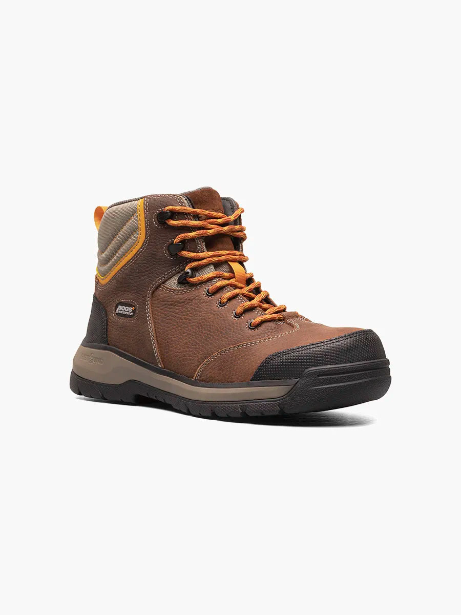Bedrock II 6" Safety Toe::Brown Multi