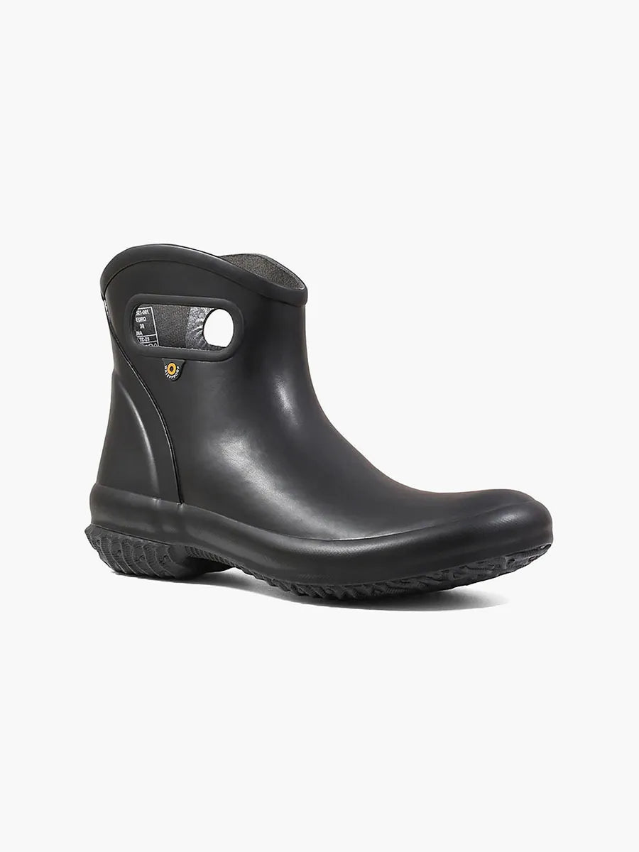 Patch Ankle Boot Solid::Black