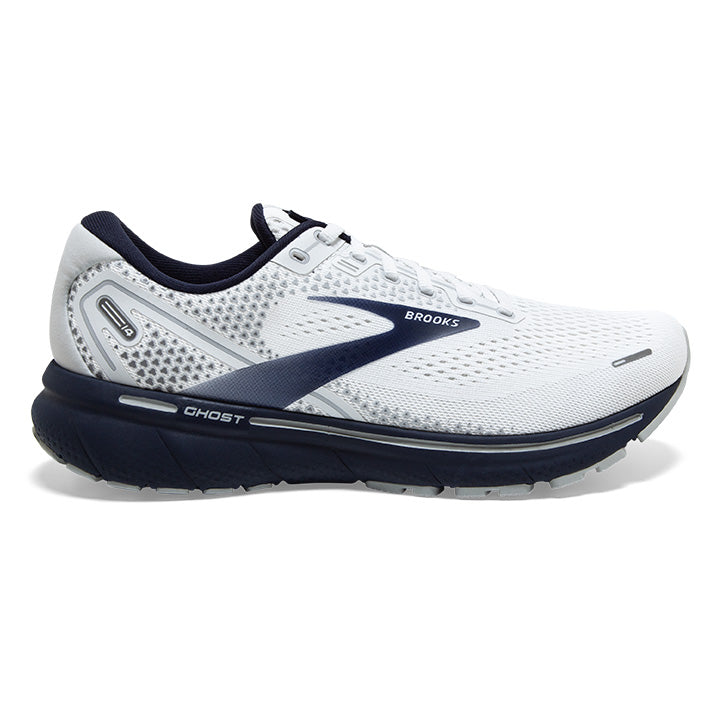 Brooks Ghost 14 Running Shoes White Navy Men\'s Brooks Ghost 14 Mens Size 10.5 D Grey/Blue/Running Shoes | eBay main image 2