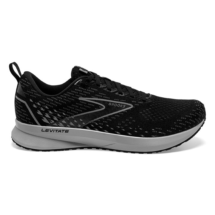 Brooks Levitate Men’s Athletic Shoes — Black/Grey Brooks Levitate 3 Mens Running Shoes Black Grey DNA AMP  main image 3
