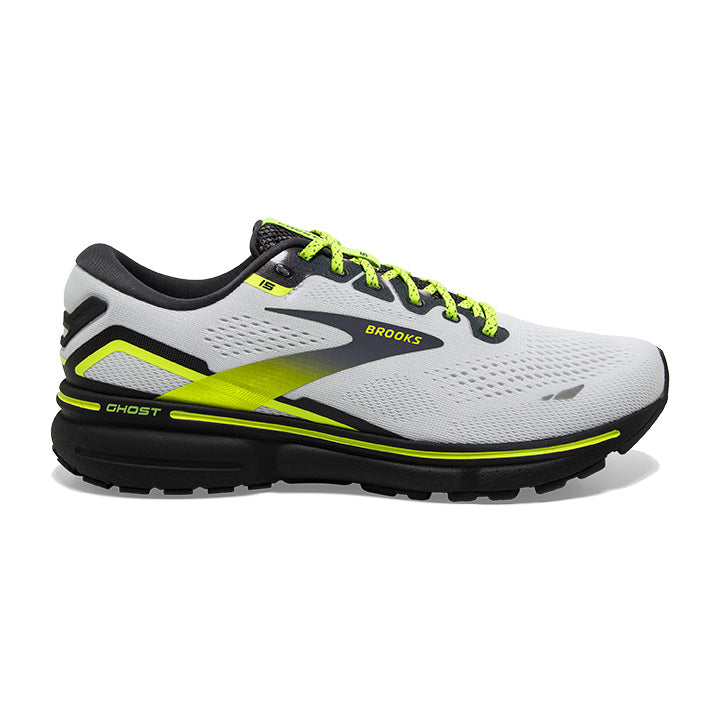 Brooks Men's Ghost 15 White/Ebony/Nightlife – Pilcher's Shoes