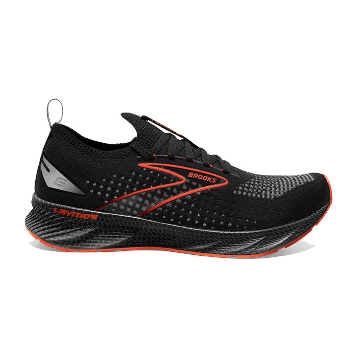 Brooks Men's Levitate StealthFit 6 Black/Spicy Orange – Pilcher's