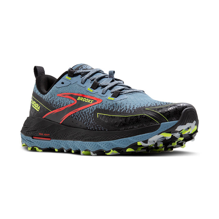 Men's Sample Cascadia 18::Citadel/Ebony/Lime