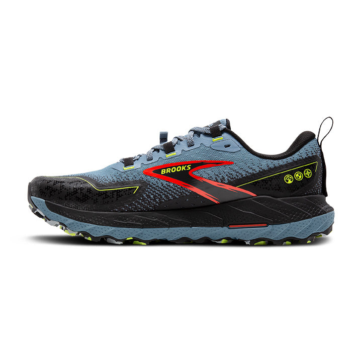 Men's Sample Cascadia 18::Citadel/Ebony/Lime