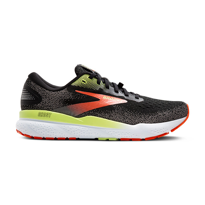 Men's Sample Ghost 16 GTX::Black/Mandarin Red/Green