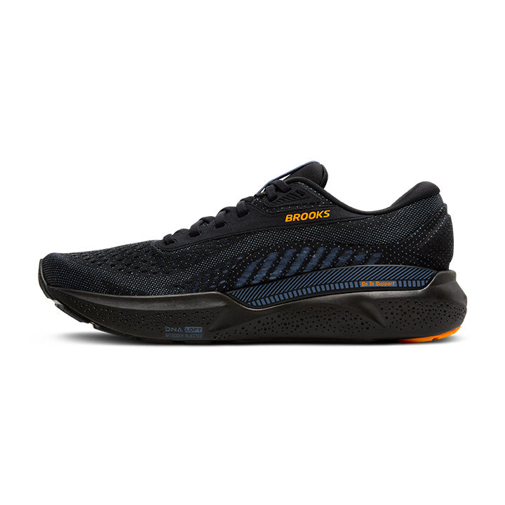 Men's Sample Adrenaline GTS 24::Black/Country Blue/Orange