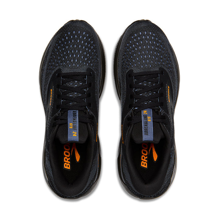 Men's Sample Adrenaline GTS 24::Black/Country Blue/Orange