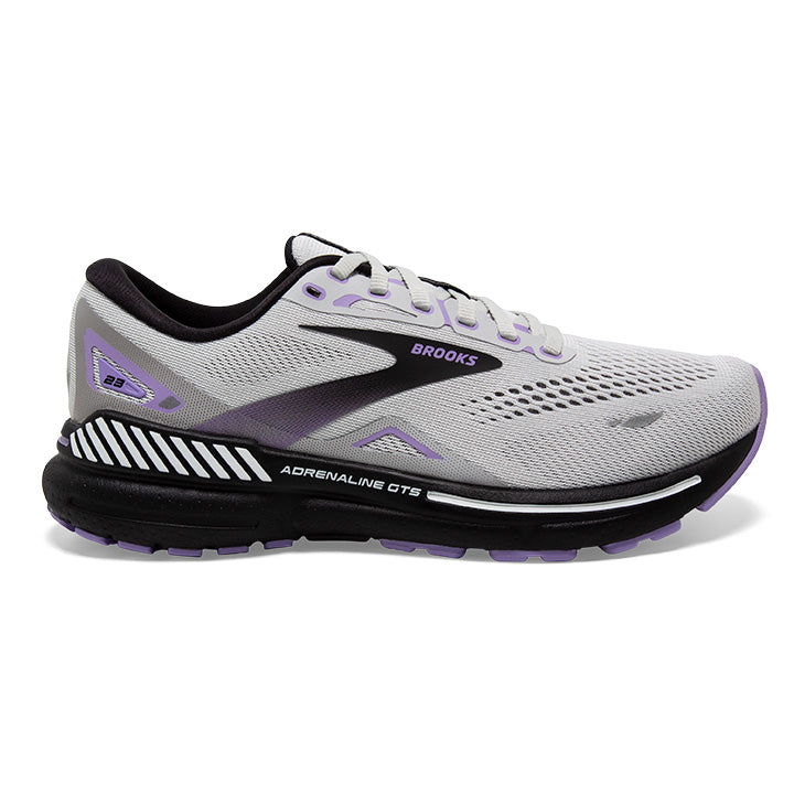 Brooks Adrenaline GTS 23 Women's Grey/Black/Purple 6.5