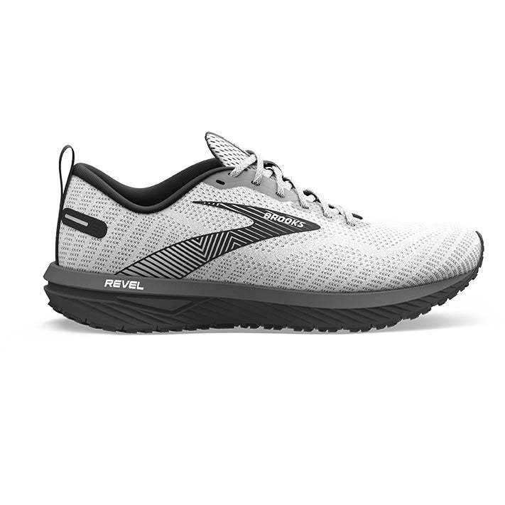 Brooks Revel 6 Running Shoes Size 12 White Black DNA Cushioning Sneakers Brooks Revel 6 Review: Simple, Affordable All-Rounder  main image 3
