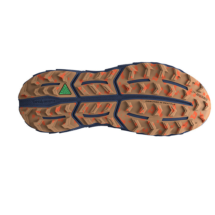 Women's Sample Cascadia 17::White/Navy/Bittersweet