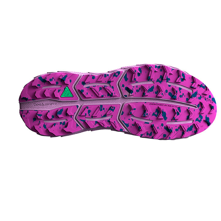 Women's Sample Cascadia 17::Navy/Purple/Violet