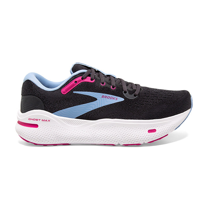 Brooks Women's Ghost Max Ebony/Open Air/Lilac Rose – Pilcher's Shoes