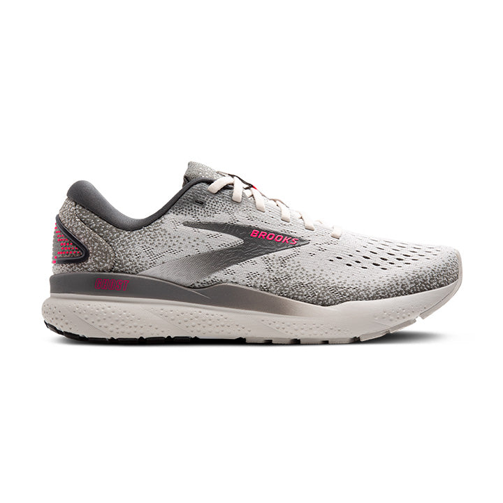 Brooks Women's Ghost 16 Grey/Gargoyle/Pink – Pilcher's Shoes