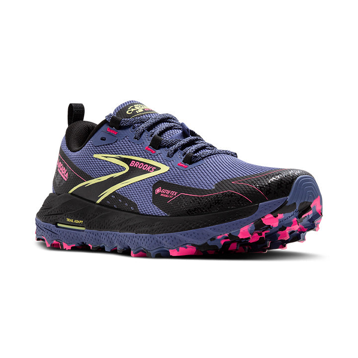 Women's Sample Cascadia 18 GTX::Grey Blue/Black/Pink