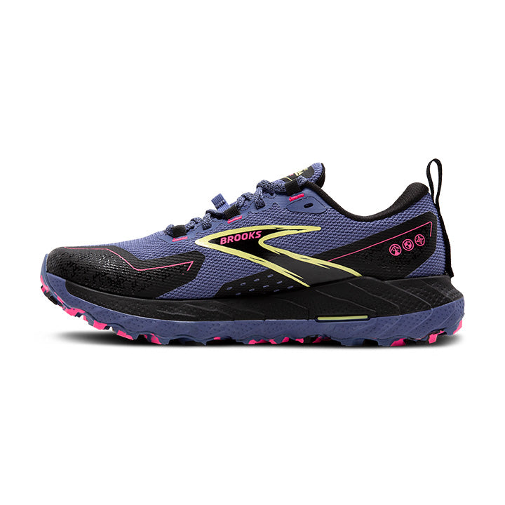 Women's Sample Cascadia 18 GTX::Grey Blue/Black/Pink