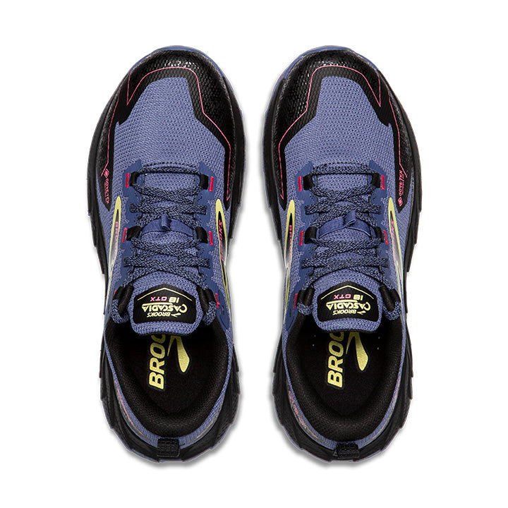 Women's Sample Cascadia 18 GTX::Grey Blue/Black/Pink