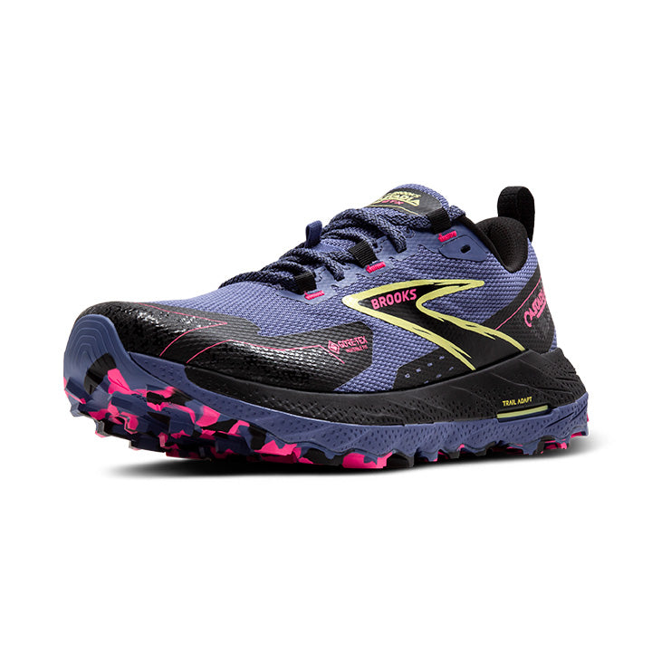 Women's Sample Cascadia 18 GTX::Grey Blue/Black/Pink