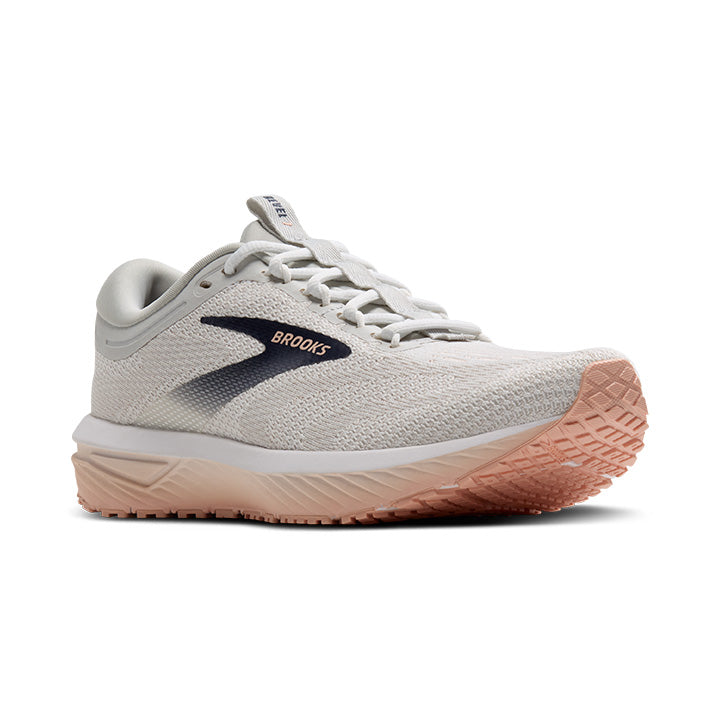 Women's Sample Revel 7::Oyster/White/Tropical Peach