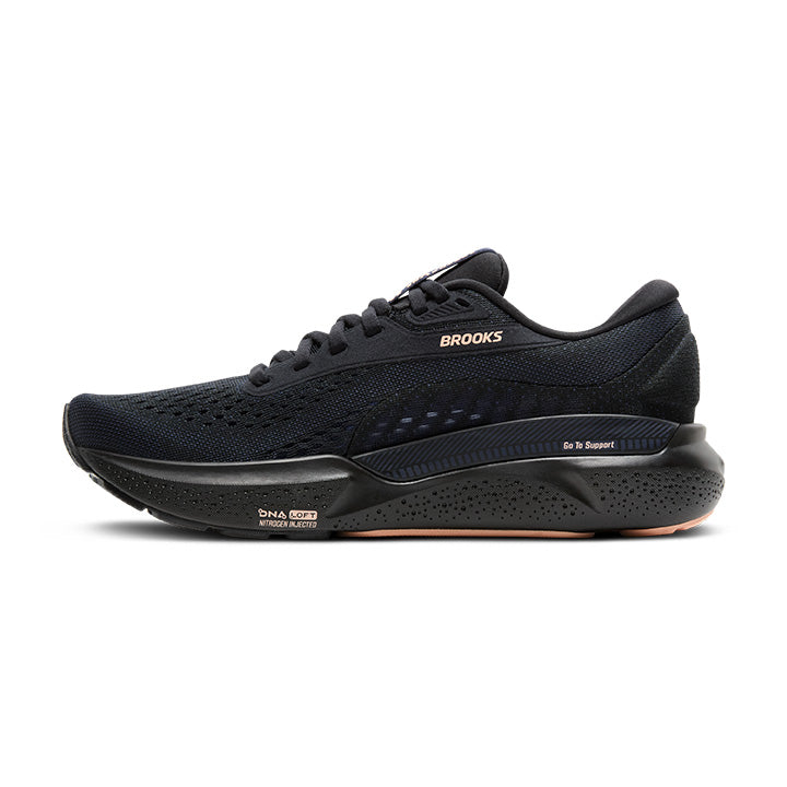 Women's Sample Adrenaline GTS 24::Black/Peacoat/Peach