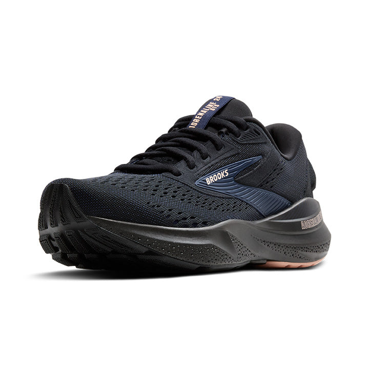 Women's Sample Adrenaline GTS 24::Black/Peacoat/Peach