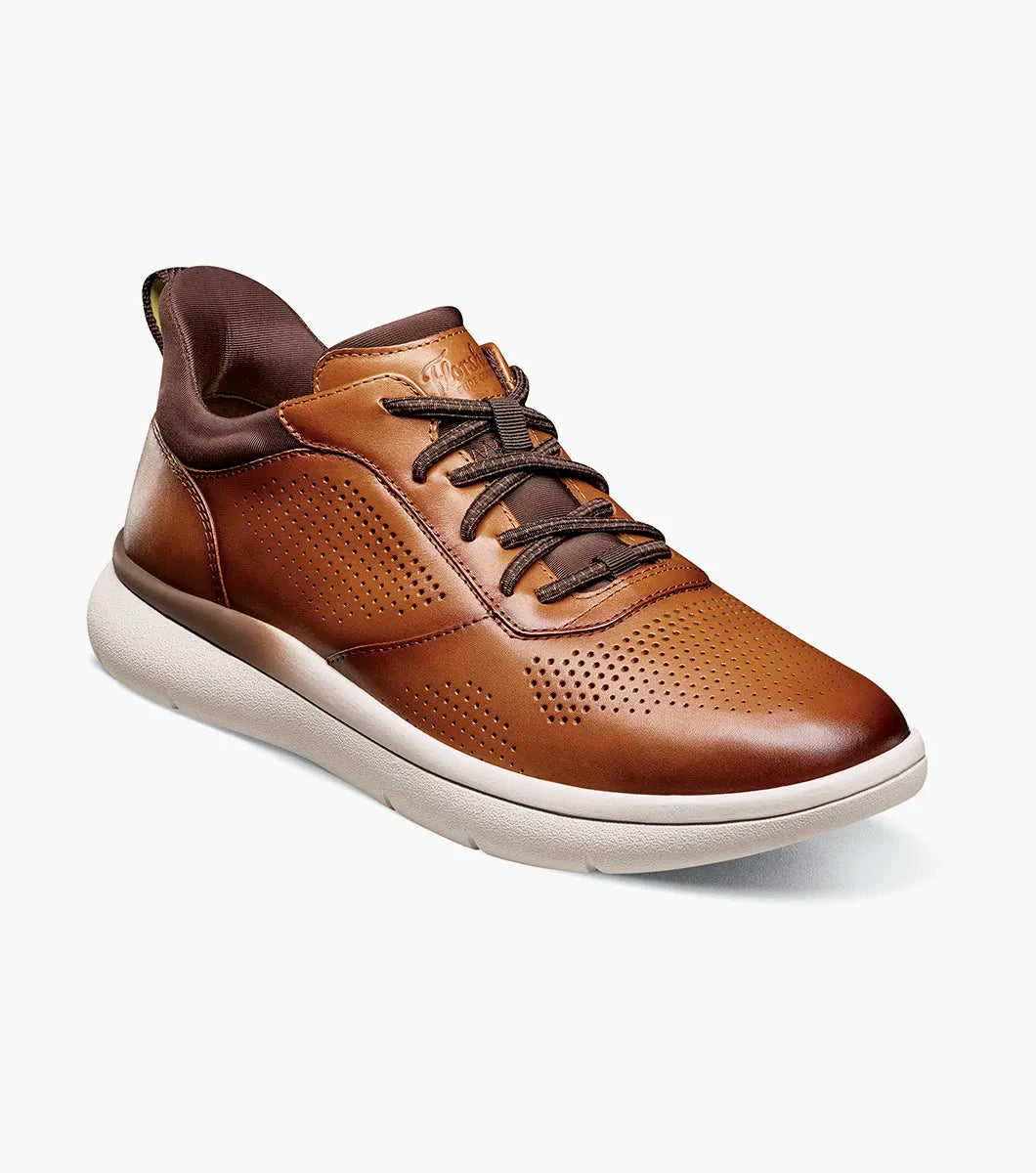 Fleet Perf Toe Elastic Lace::Cognac