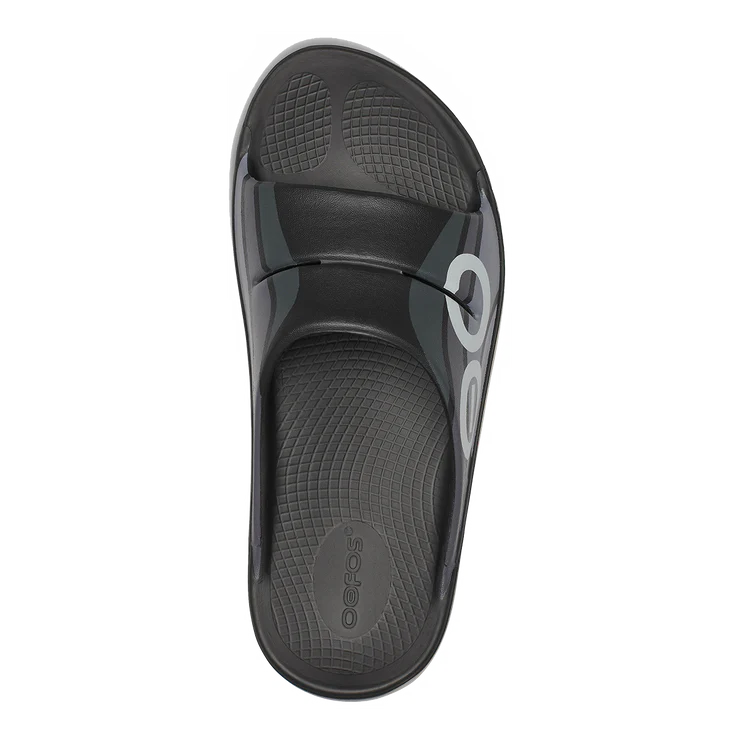 OOahh Sport Slide::Black Wave Flow