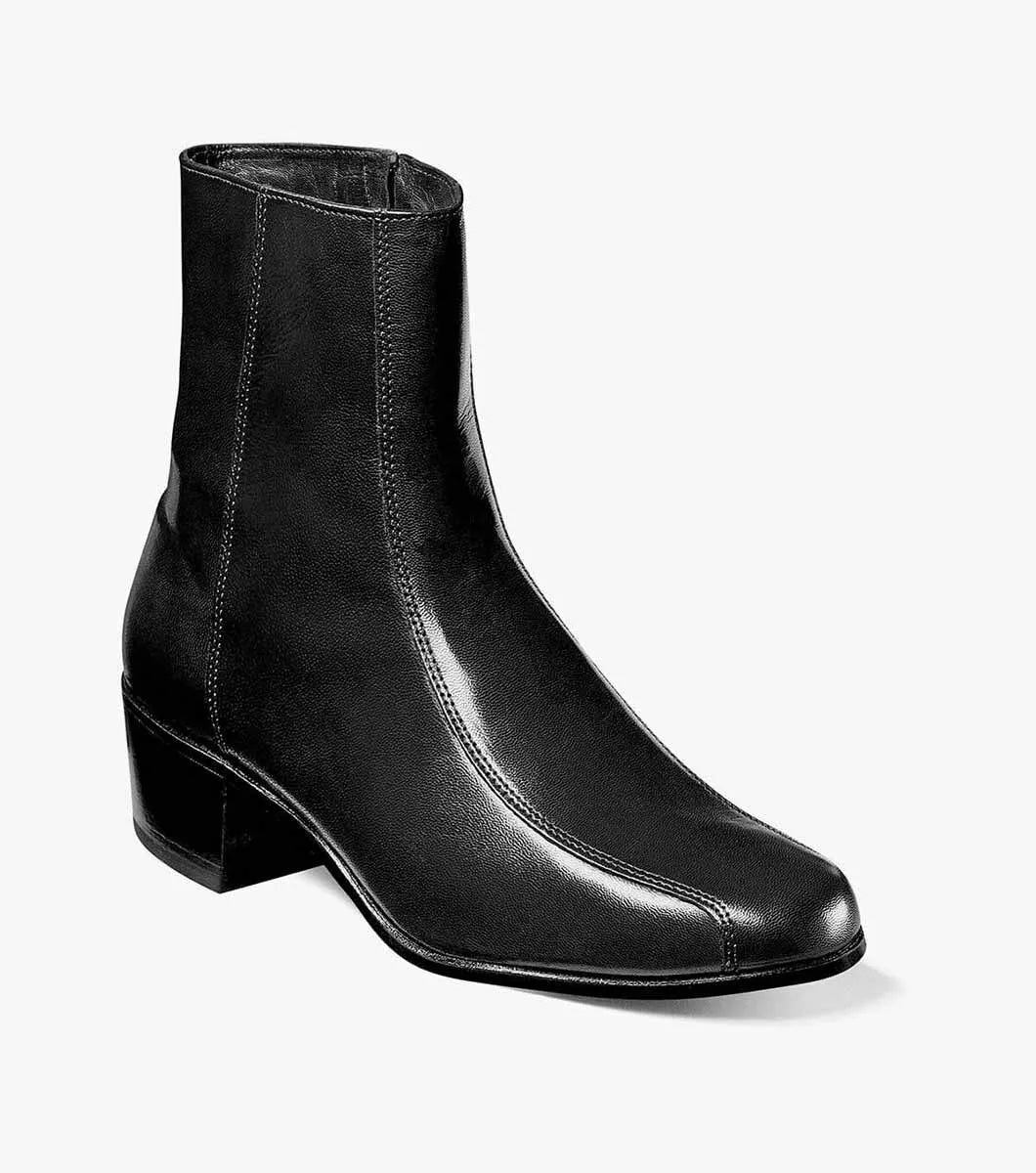 Duke Bike Toe Zipper Boot::Black