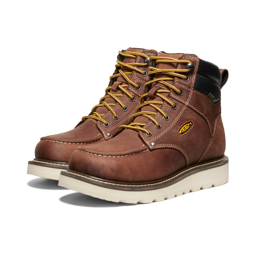 Cincinnati 6" Waterproof Soft Toe::Tuscan Red/Sandshell