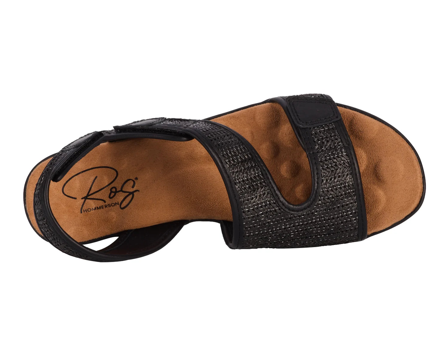 Kimmi::Black Raffia/Leather