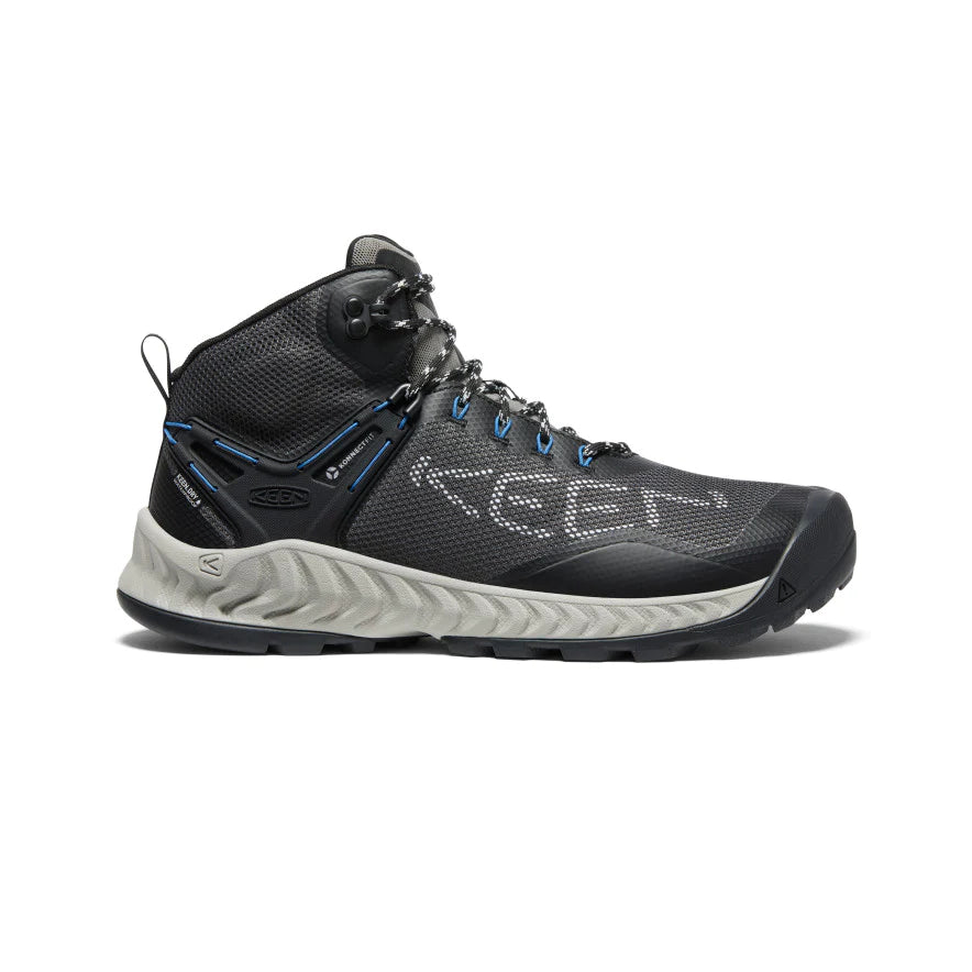 Keen Men\'s NXIS Evo Mid Waterproof Hiking Boots-NIB-Magnet/Bright Cobalt-Size 10 KEEN Men main image 3