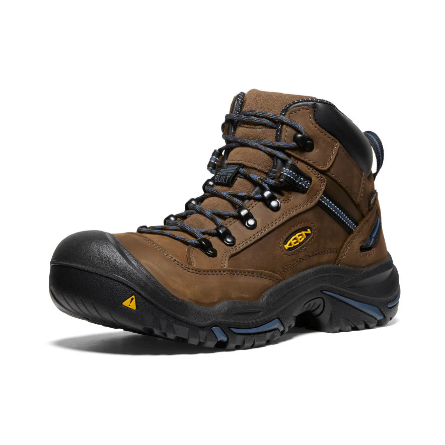 Braddock AL Waterproof Mid Safety Toe::Bison/Ensign Blue