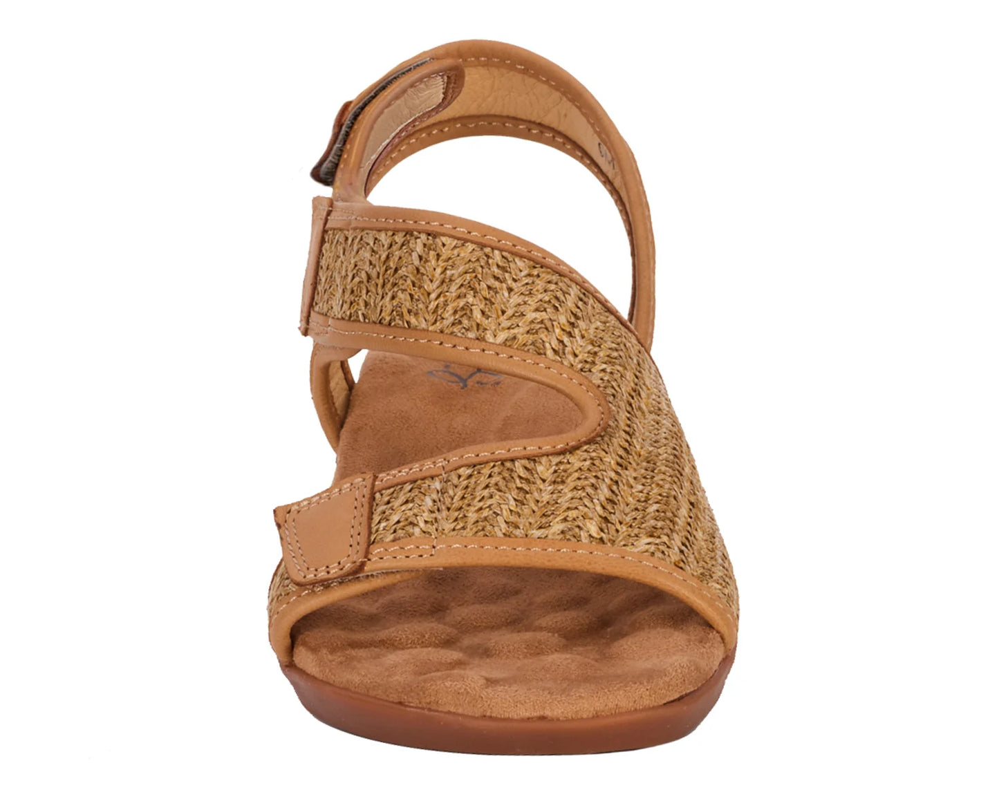 Kimmi::Tan Raffia/Leather