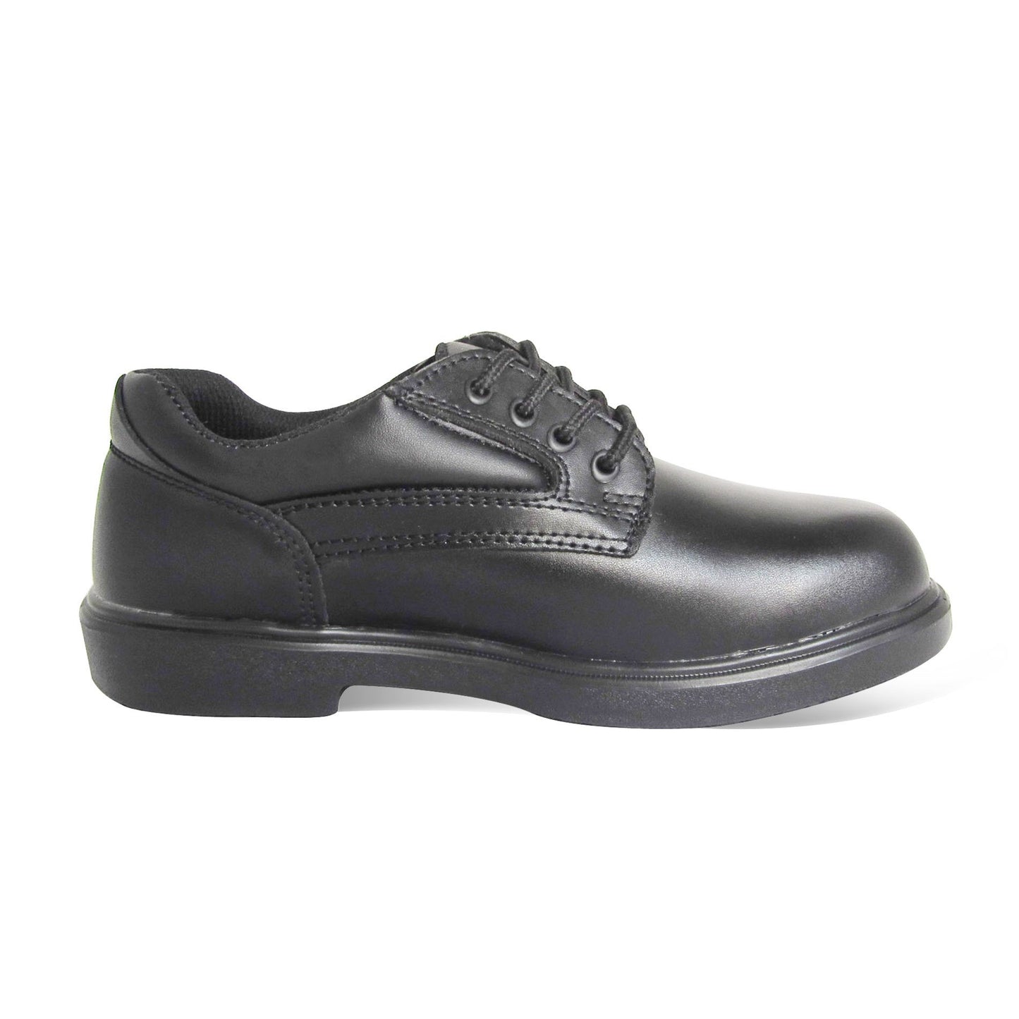Lace Up Slip Resistant Oxford Soft Toe::Black