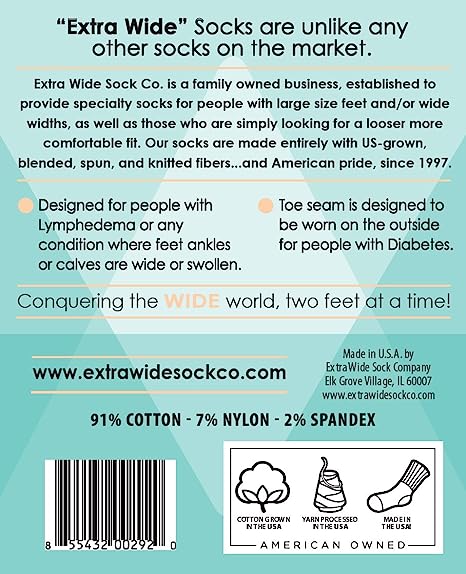 Beyond Extra Wide Bariatric Socks