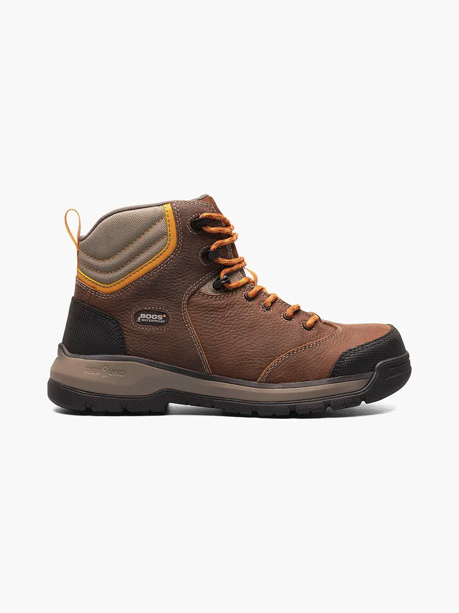 Bedrock II 6" Safety Toe::Brown Multi