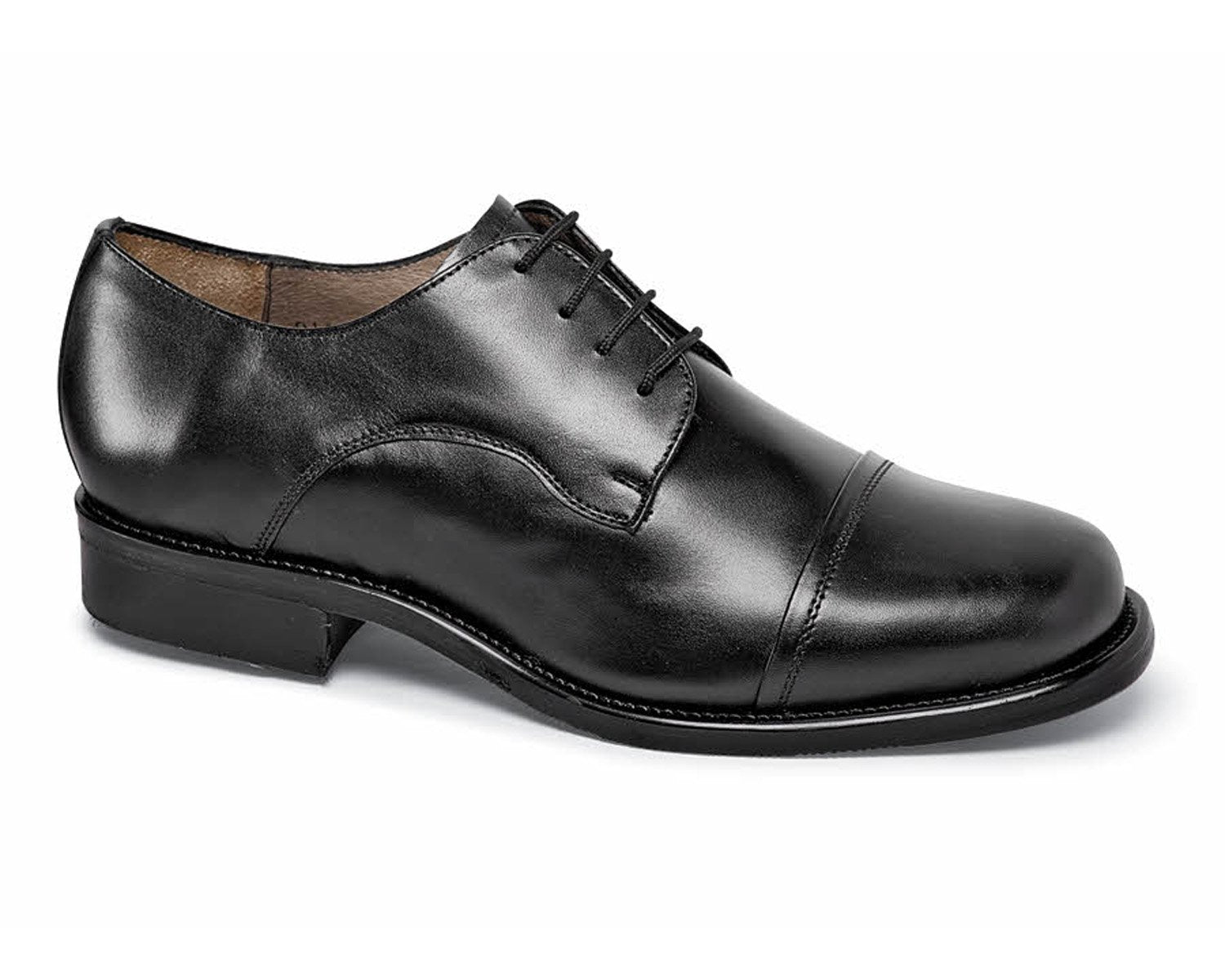 Hitchcock Black Leather Cap Toe Oxford Shoes Men’s 11 3E Wide + Cedar Shoe Trees Men main image 3