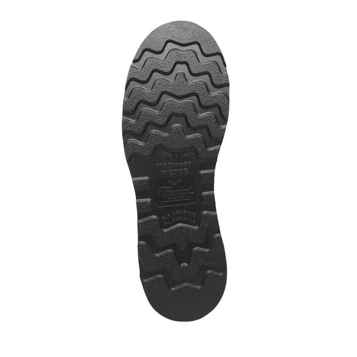 American Heritage 6″ 814-4135 Moc Toe MAXWear Wedge™::Crazy Horse Black Heel