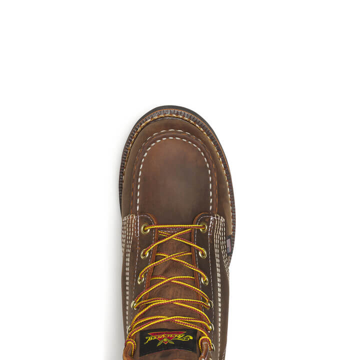 American Heritage 6″ 814-4135 Moc Toe MAXWear Wedge™::Crazy Horse Black Heel