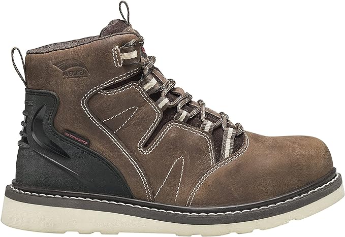 Wedge A7606 Soft Toe::Brown