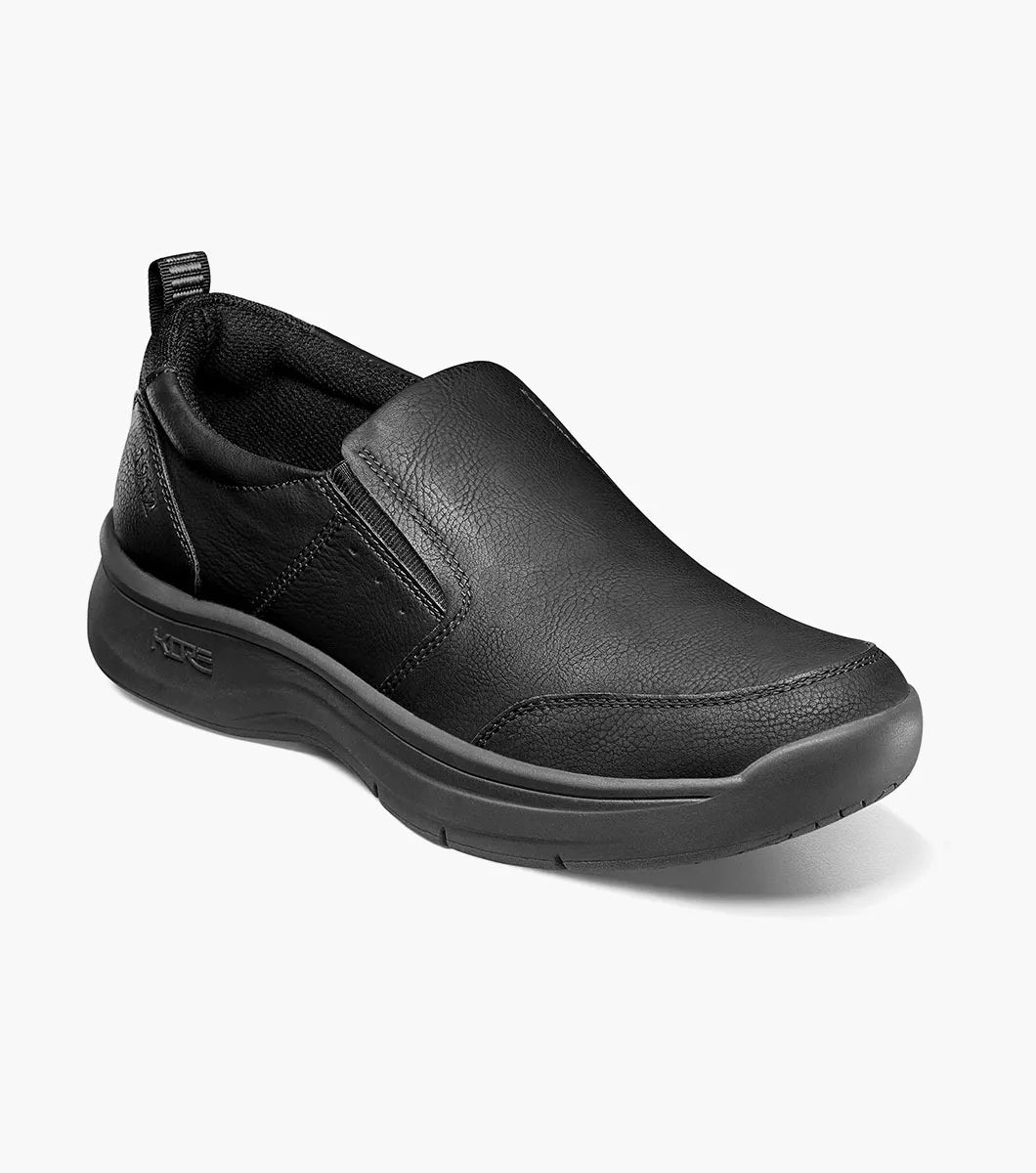 Elevate Moc Toe Slip On::Black