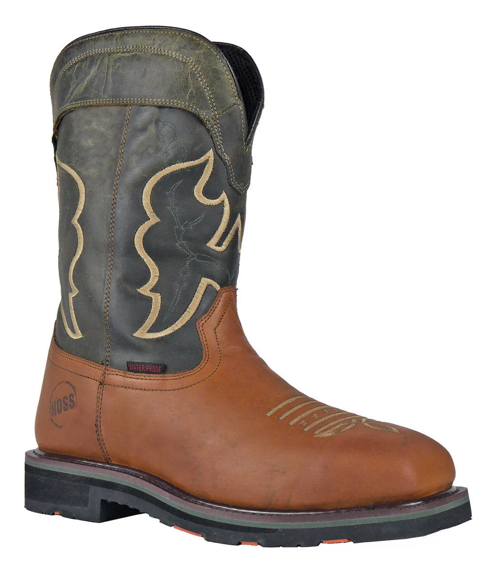 Showdown Western Safety Toe 92025::Olive