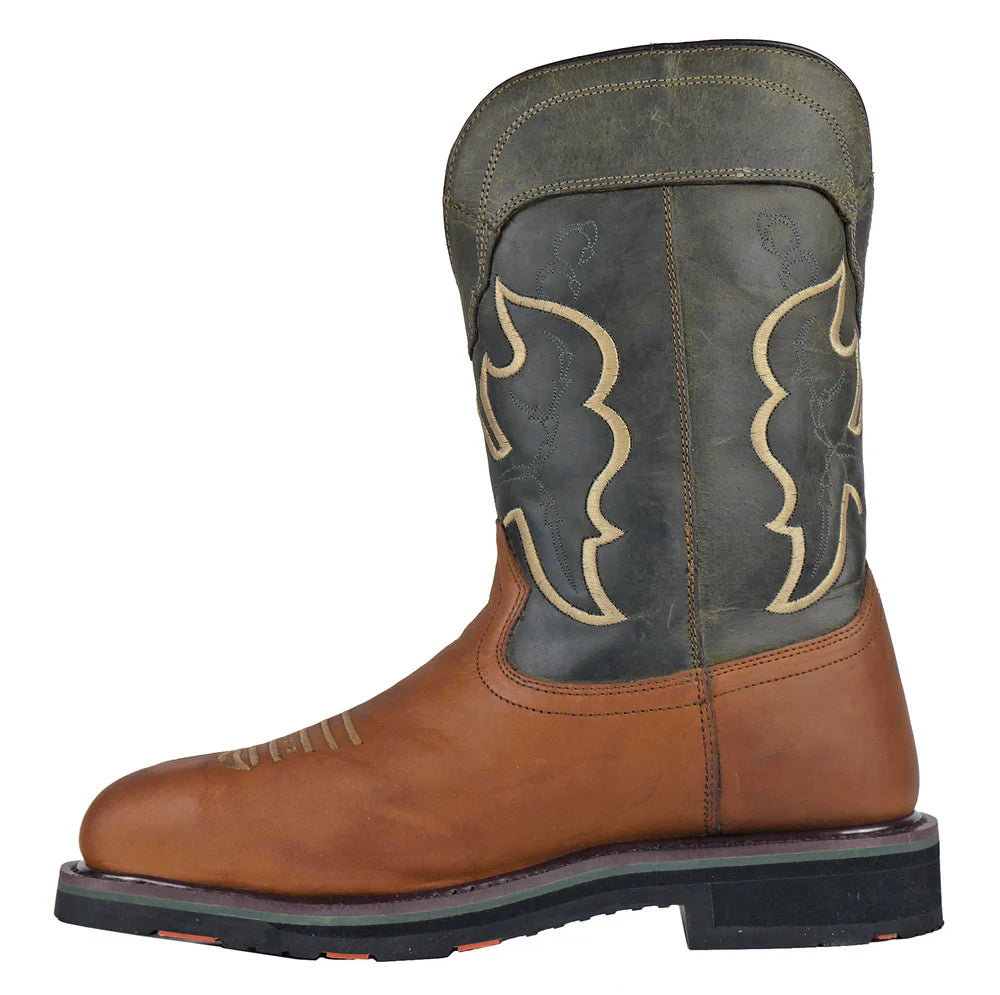 Showdown Western Safety Toe 92025::Olive